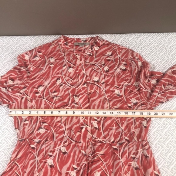 All Saints Alise Kazuno Floral Print Drawstring Dress 8 - Picture 8 of 13